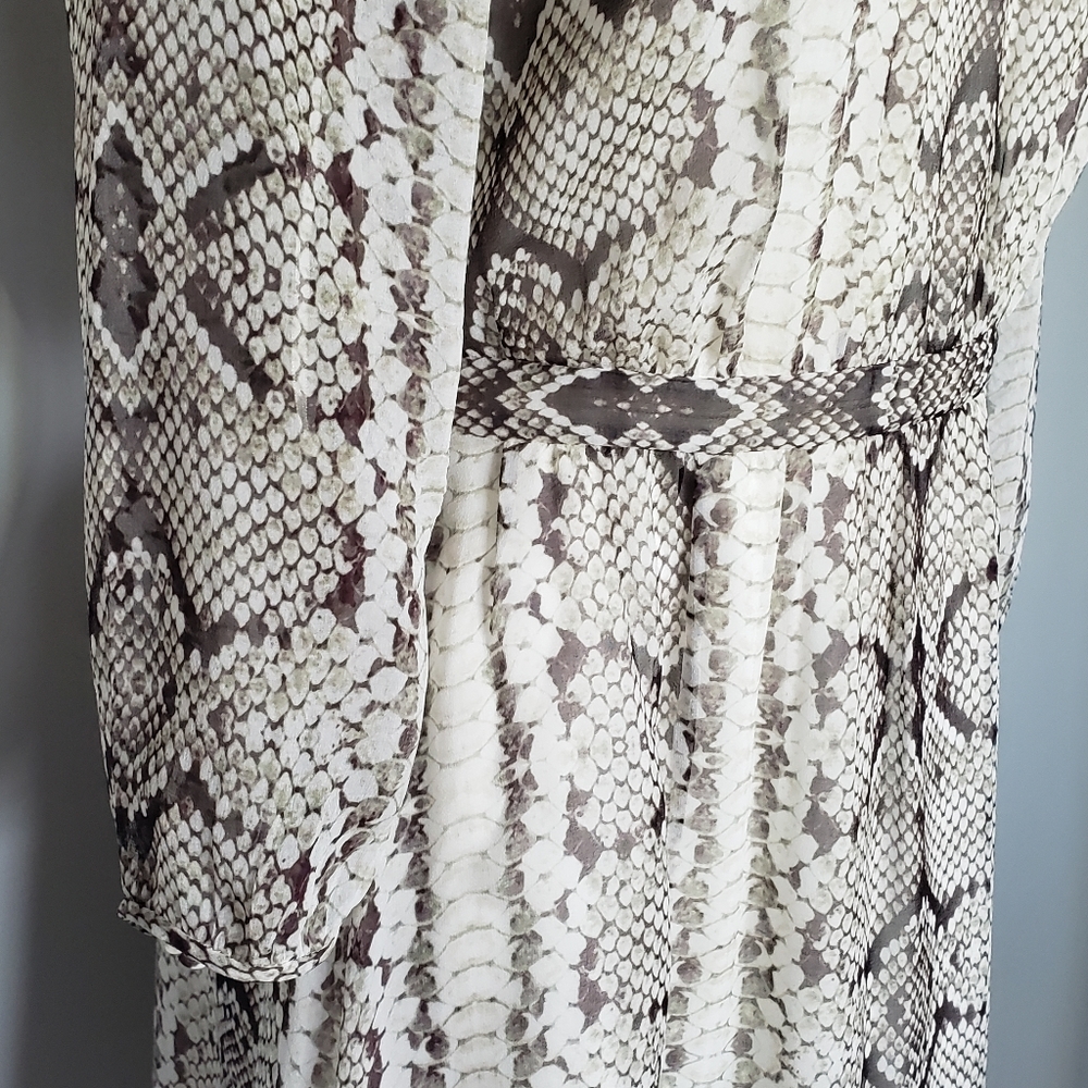 J. Crew Collection 99214 Silk Python Snake Print … - image 4